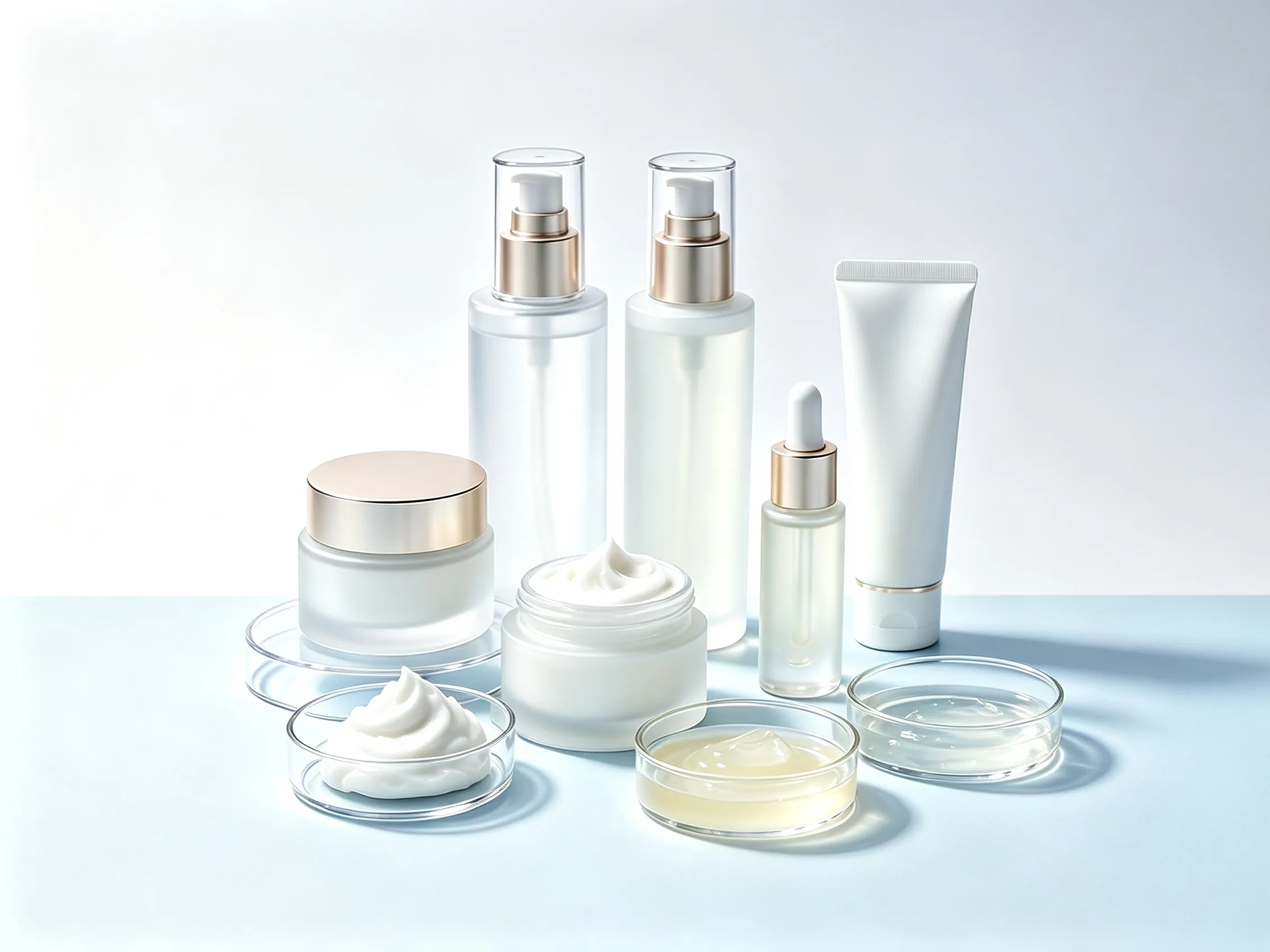 Various facial creams for different skin concerns