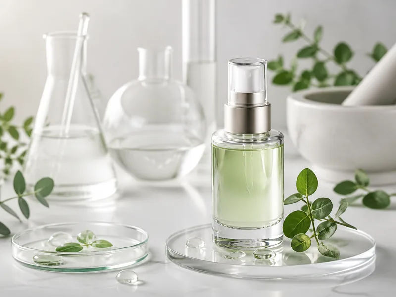 Plant-based anti-aging serum with peptide actives in a clinical setting