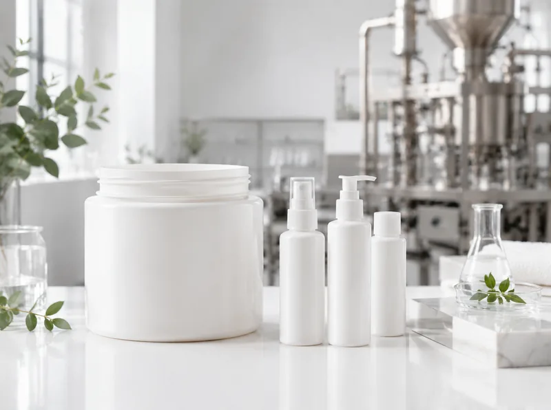 Bulk body contouring container beside salon-ready bottles