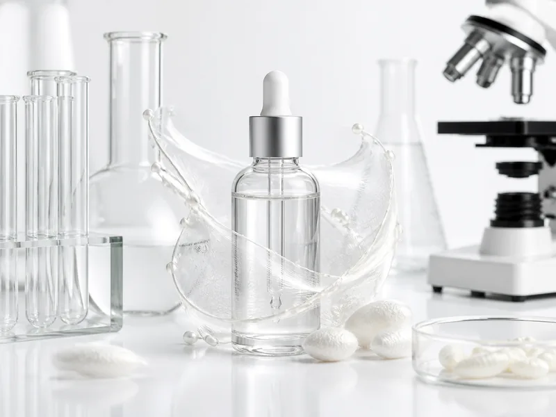 Medical-grade skin repair serum with silk fibroin barrier actives