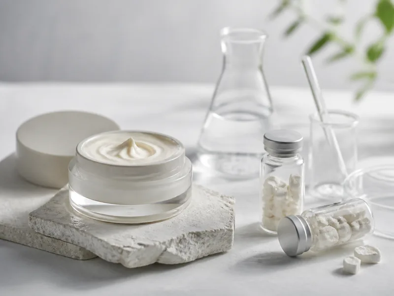 Waterless cream and freeze-dried skin repair vial formats in a clinical setting